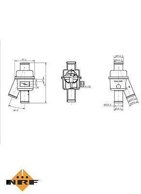 Nrf Thermostat, Kühlmittel [Hersteller-Nr. 725018] für Chevrolet, Opel, Vauxhall von NRF