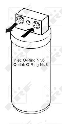 Nrf Trockner [Hersteller-Nr. 33076] für Opel, Vauxhall von NRF