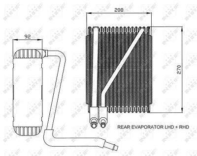 Nrf Verdampfer, Klimaanlage [Hersteller-Nr. 36044] für Ford, Seat, VW von NRF