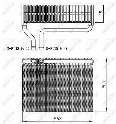 Nrf Verdampfer, Klimaanlage [Hersteller-Nr. 36099] für Citroën, Peugeot von NRF