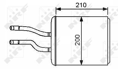 Nrf Wärmetauscher, Innenraumheizung [Hersteller-Nr. 53244] für Alfa Romeo von NRF