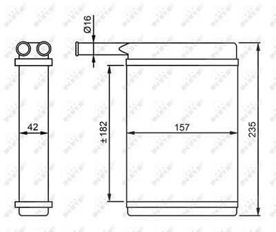 Nrf Wärmetauscher, Innenraumheizung [Hersteller-Nr. 52221] für Ford von NRF