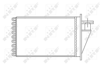Nrf Wärmetauscher, Innenraumheizung [Hersteller-Nr. 53565] für Fiat von NRF
