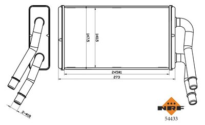 Nrf Wärmetauscher, Innenraumheizung [Hersteller-Nr. 54433] für Ford von NRF