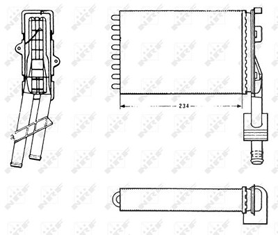 Nrf Wärmetauscher, Innenraumheizung [Hersteller-Nr. 58620] für Renault von NRF