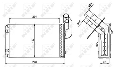 Nrf Wärmetauscher, Innenraumheizung [Hersteller-Nr. 58836] für Renault von NRF