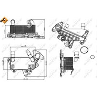 Ölkühler, Automatikgetriebe EASY FIT NRF 31264 von Nrf