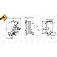 Ölkühler, Automatikgetriebe EASY FIT NRF 31357 von Nrf