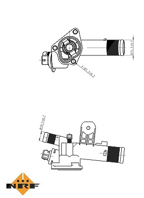 Nrf Thermostat, Kühlmittel [Hersteller-Nr. 725056] für Renault, Suzuki von NRF