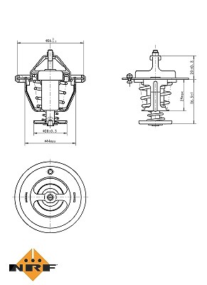 Nrf Thermostat, Kühlmittel [Hersteller-Nr. 725087] für Subaru von NRF