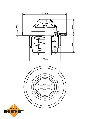 Nrf Thermostat, Kühlmittel [Hersteller-Nr. 725089] für Renault von NRF