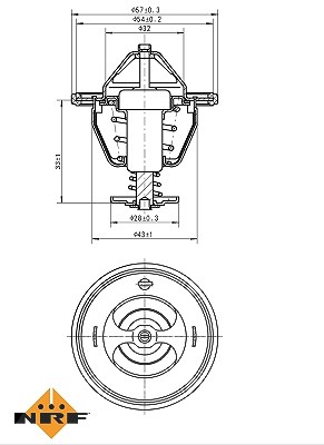 Nrf Thermostat, Kühlmittel [Hersteller-Nr. 725111] für Mitsubishi, Nissan von NRF