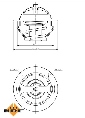 Nrf Thermostat, Kühlmittel [Hersteller-Nr. 725181] für Renault von NRF