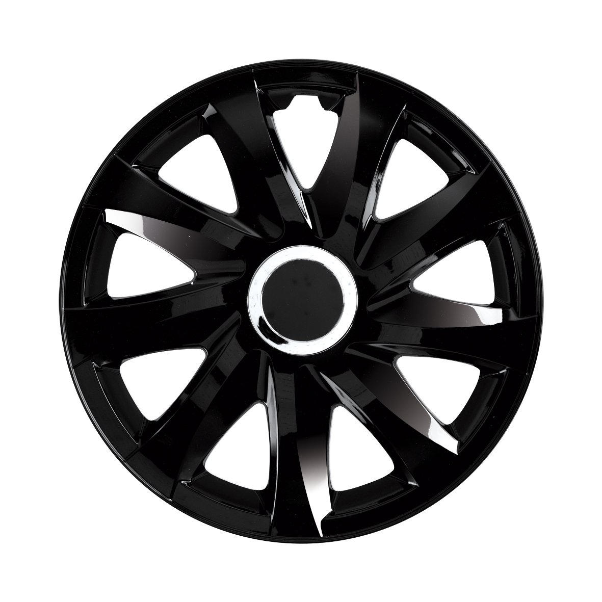 NRM Drift Schwarz. 16" Zoll. (4 x Universal Radzierblenden/Radkappen) von NRM