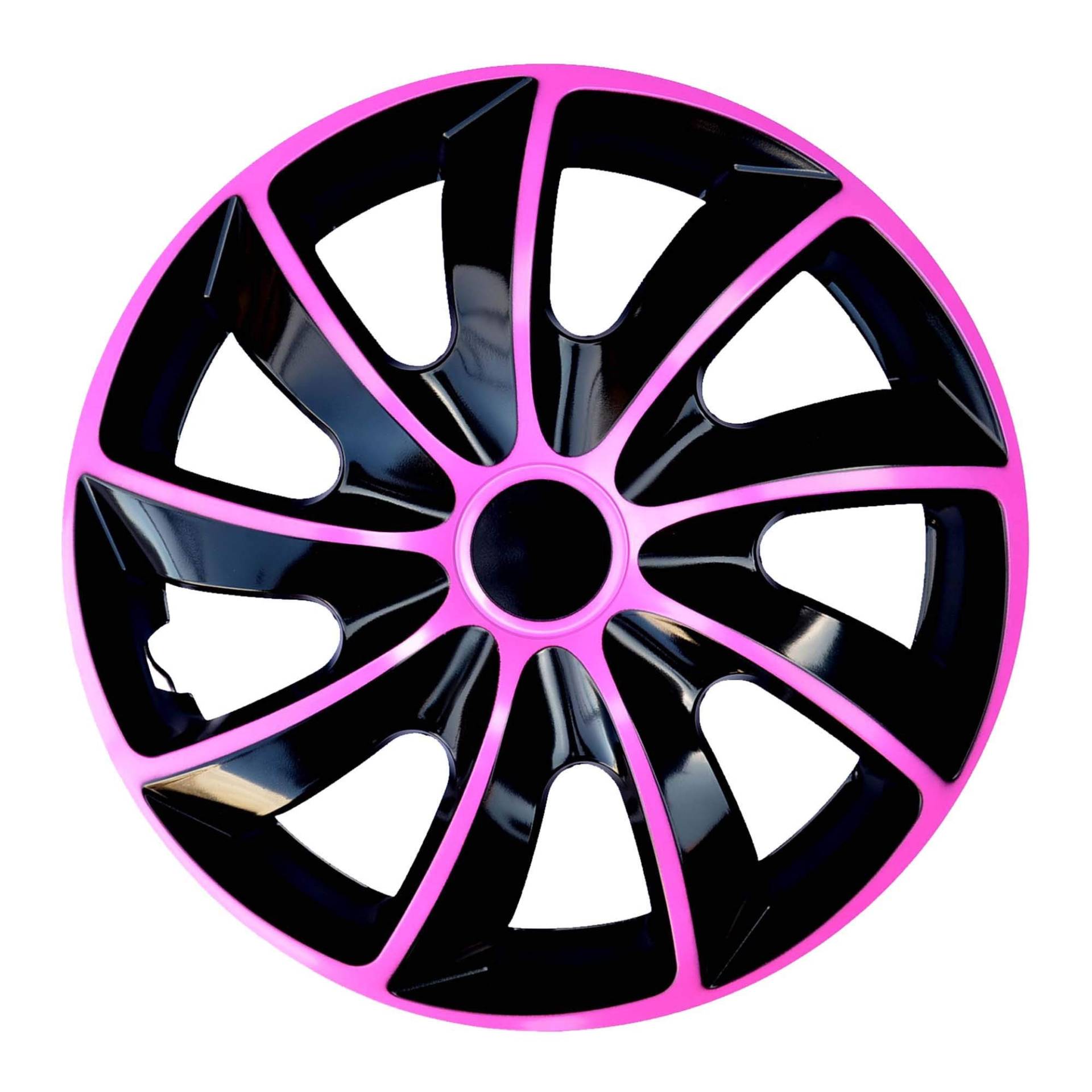 NRM Radzierblende Quad schwarz/pink 14 Zoll 4er Set von NRM