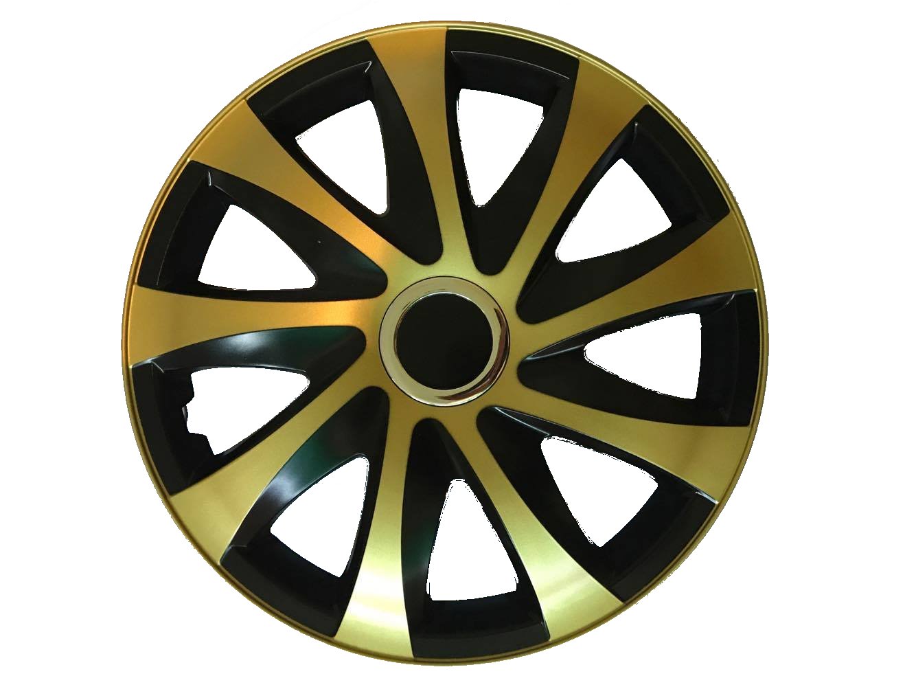 Radzierblende Drift Golden/ Schwarz 4er Radkappen Set (16" zoll) von NRM