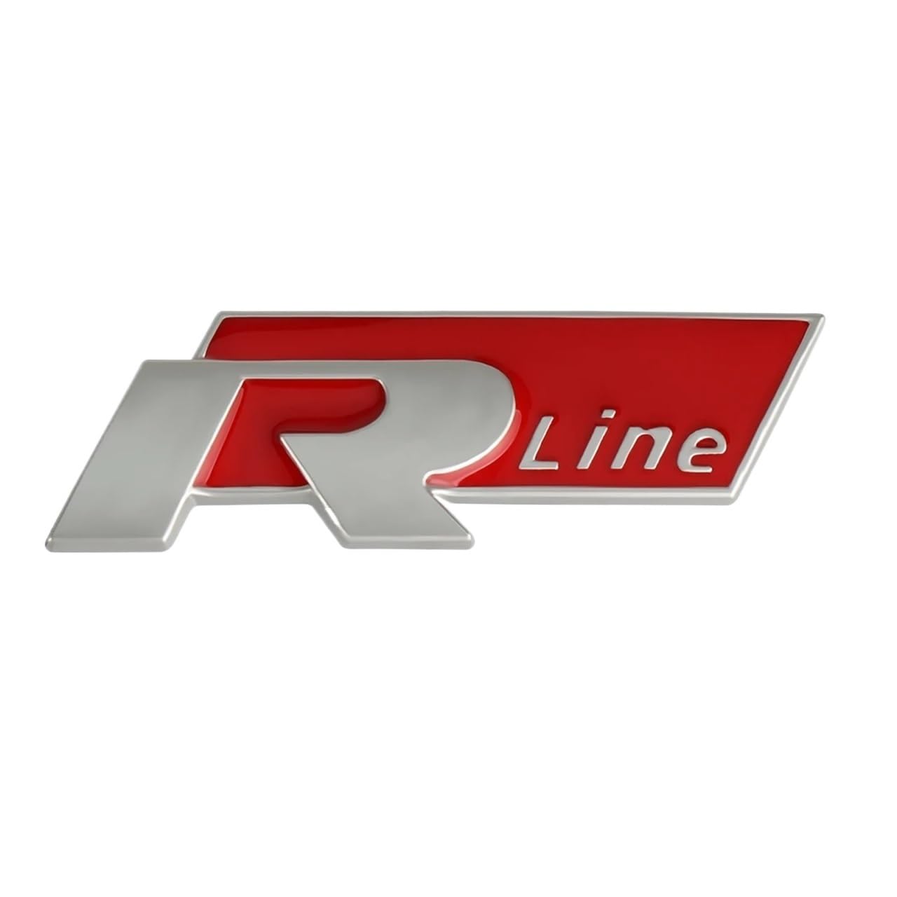 1 stücke Auto Vorne Hinten Schwanz Stamm Stoßstange R R Linie Emblem Dekoration Aufkleber(R line-red-Matte) von NRUOS