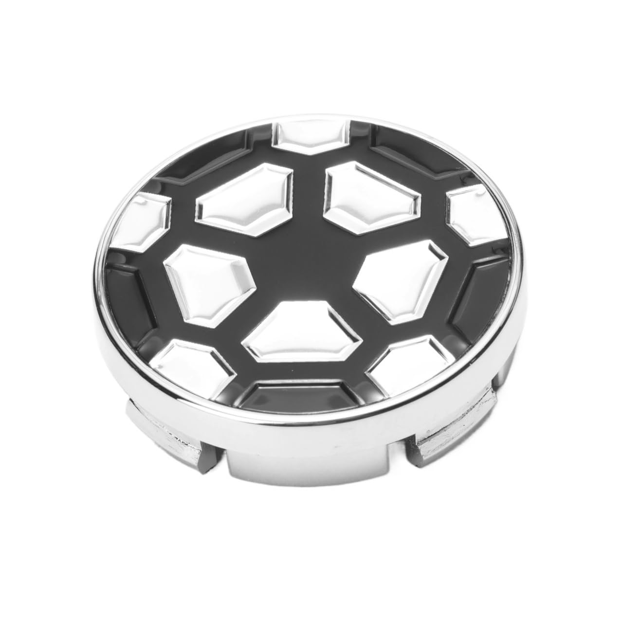 1PC 54mm 51mm Fußball Styling Radkappen for Leichtmetallfelgen Mitte Abdeckung Umrüstungen Autozubehör Schwarz Silber(Chrome) von NRUOS
