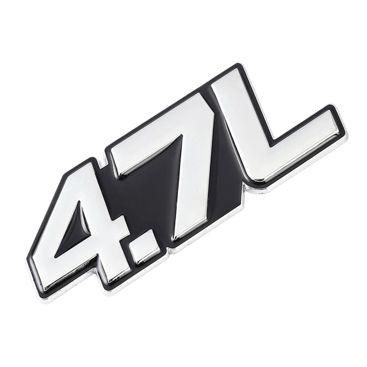 3D Metall 4.0L 4.6L 4.7L 5.0L 5.7L 6.0L 6.2L 6.4L 7.0L Autoaufkleber Heckkoffer Emblem Abzeichen Aufkleber(for 4.7L Sticker) von NRUOS