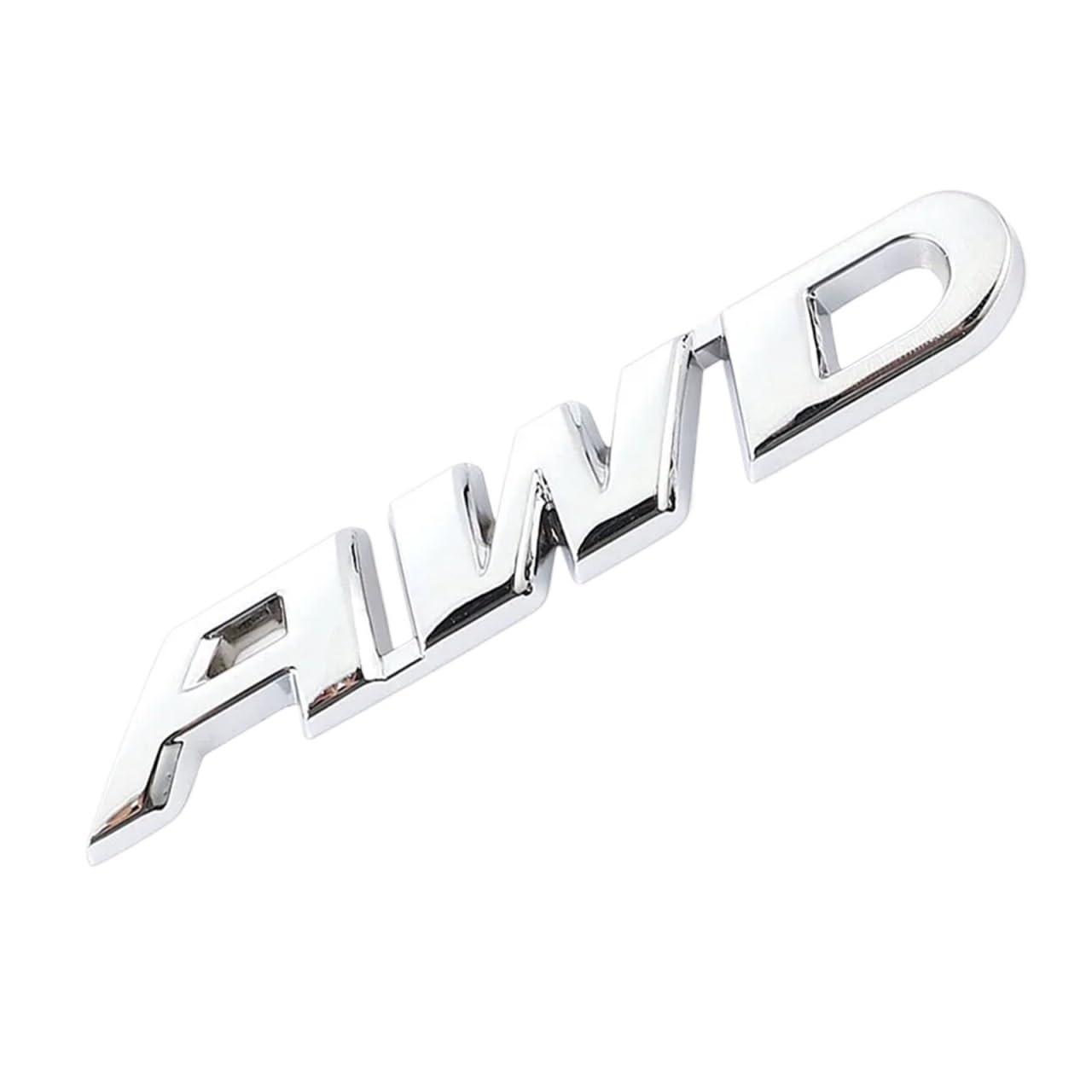 3D Metall AWD Emblem Aufkleber 4WD Abzeichen Aufkleber SUV Off Road(Silver AWD) von NRUOS