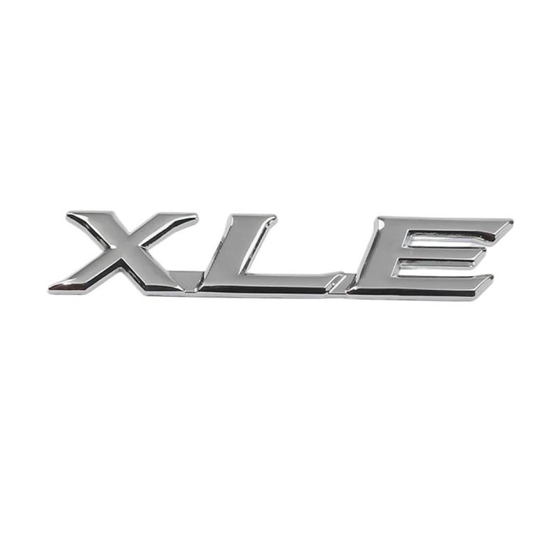 Auto LE XLE XLS Kofferraum Logo Emblem Abzeichen Aufkleber Aufkleber Zubehör(XLE Silver) von NRUOS