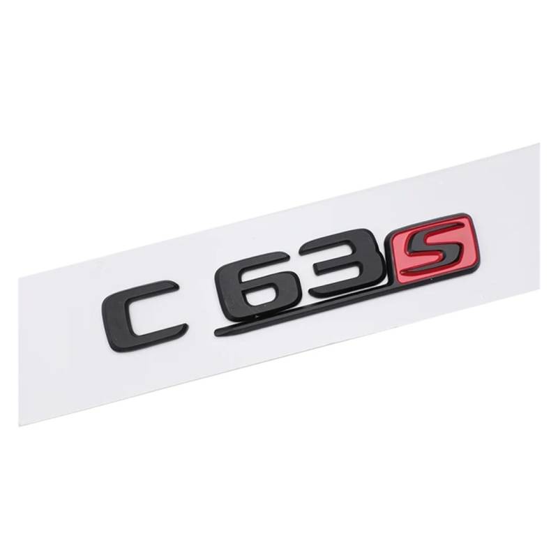 Auto-Tuning, kompatibel mit AMG C-Klasse W204 W205 C63 C63S, Buchstaben-Logo, 3D-ABS-Aufkleber, Auto-Kofferraum-Emblem, Typenschild-Aufkleber(N) von NRUOS