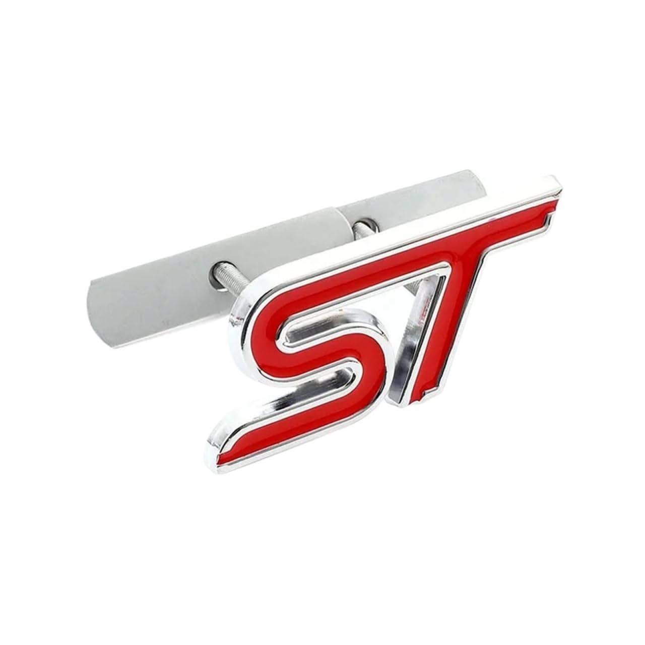Exquisite Autoaufkleber, Kühlergrill-Emblem, Auto-Kühlergrill-Abzeichen, kompatibel mit Focus ST Fiesta Ecosport 2009–2015 Mondeo, Auto-Styling(Red-01) von NRUOS