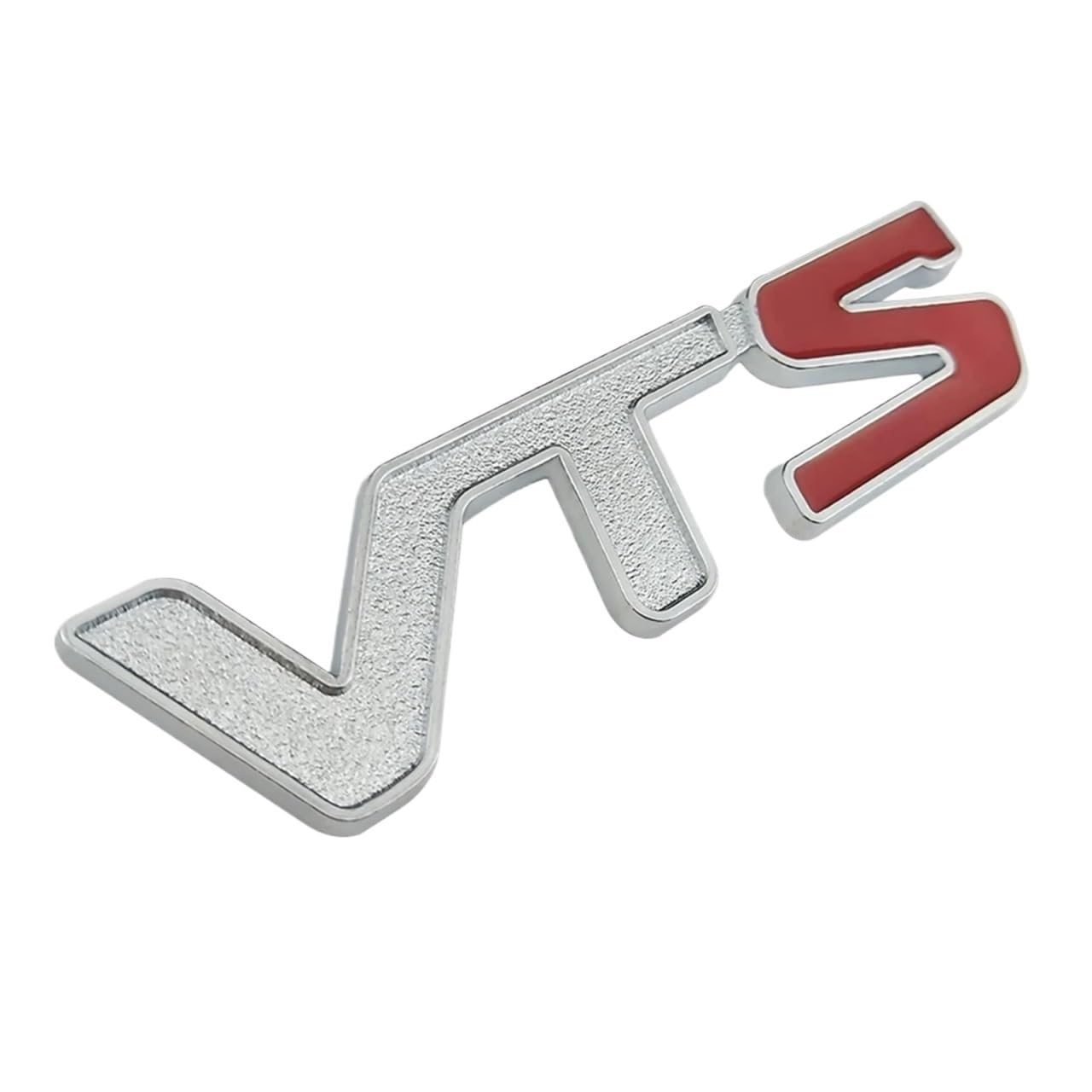 Metall 3D VTS VTS Autoabzeichen Emblem 3D Logo Aufkleber Kompatibel mit C2 C3 C4 Quatre Saxo Xsara Jimny 1.6 16v VTR Rot Silber Farbe(Silver red) von NRUOS