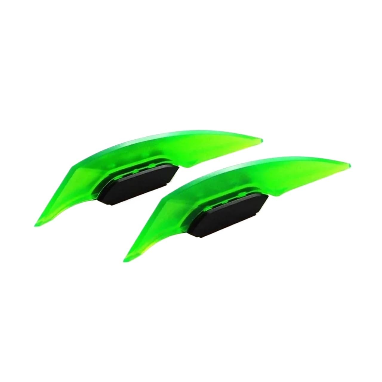 Motorrad Winglet Aerodynamischer Spoiler Dynamischer Flügel Mit Selbstklebendem Dekorationsaufkleber for Motorradroller(Green) von NRUOS