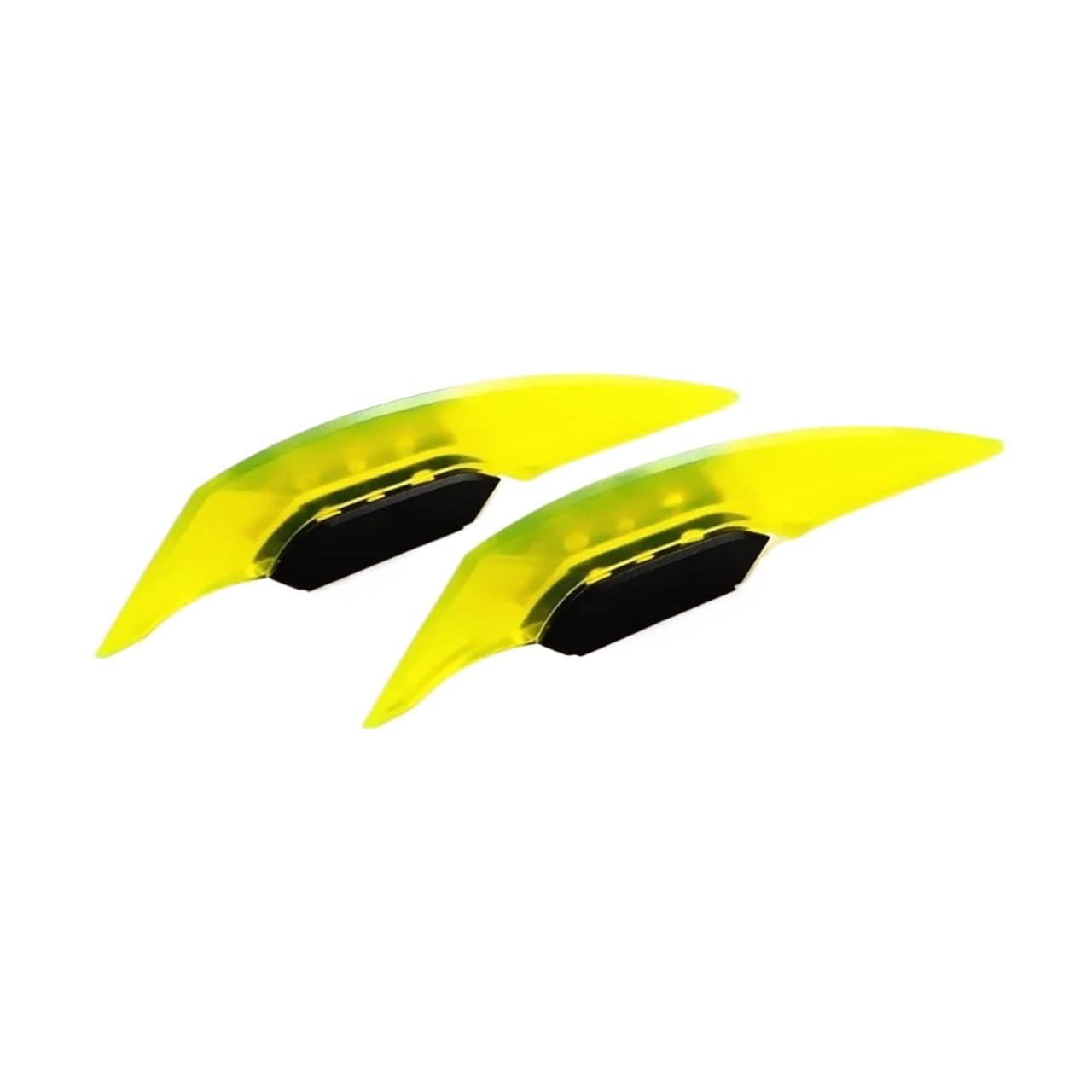 Motorrad Winglet Aerodynamischer Spoiler Dynamischer Flügel Mit Selbstklebendem Dekorationsaufkleber for Motorradroller(Yellow) von NRUOS