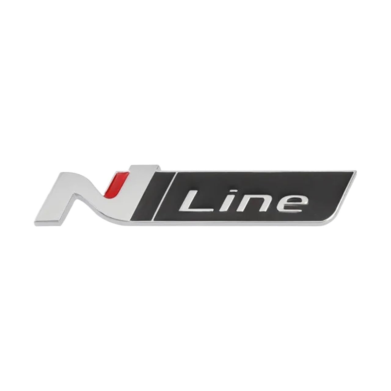 N Line Nline Abzeichen Emblem Aufkleber Frontgrill Kompatibel mit Sonata I30 2021 Elantra Veloster Kona Tucson N Line StylingCar Aufkleber(Silver) von NRUOS