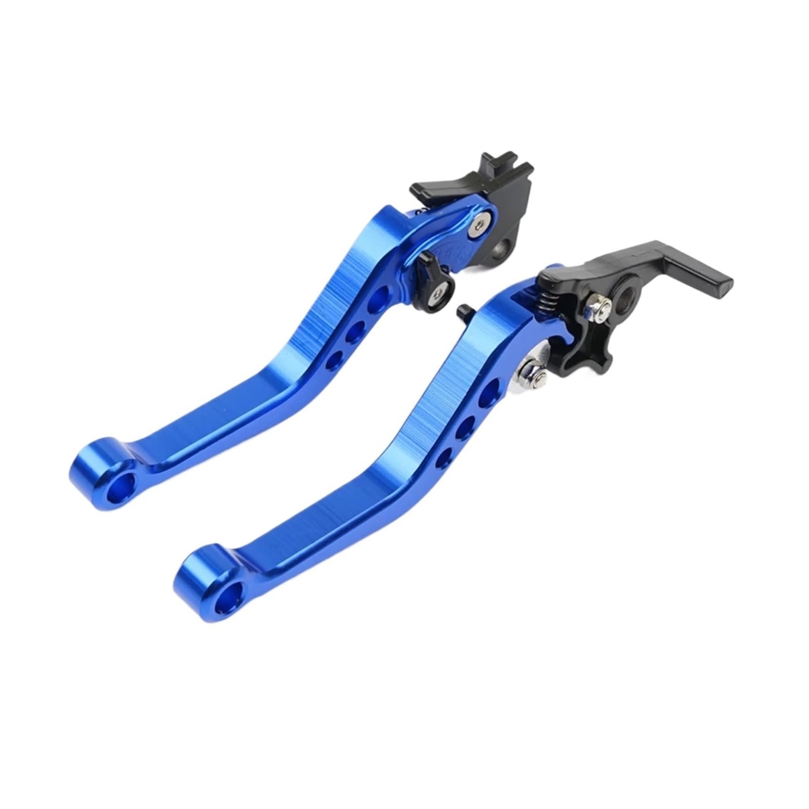 Scheibenbremshebel Links Trommelkupplung Einstellbar 6x Aluminium Motorrad Handhebel for Motorräder Roller Fahrrad GY6(Blue 1 pair) von NRUOS