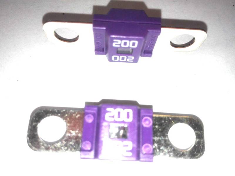 2x Flachstecksicherung Midi-Sicherung 200A / 58V / violet von NRV-Outdoorbedarf