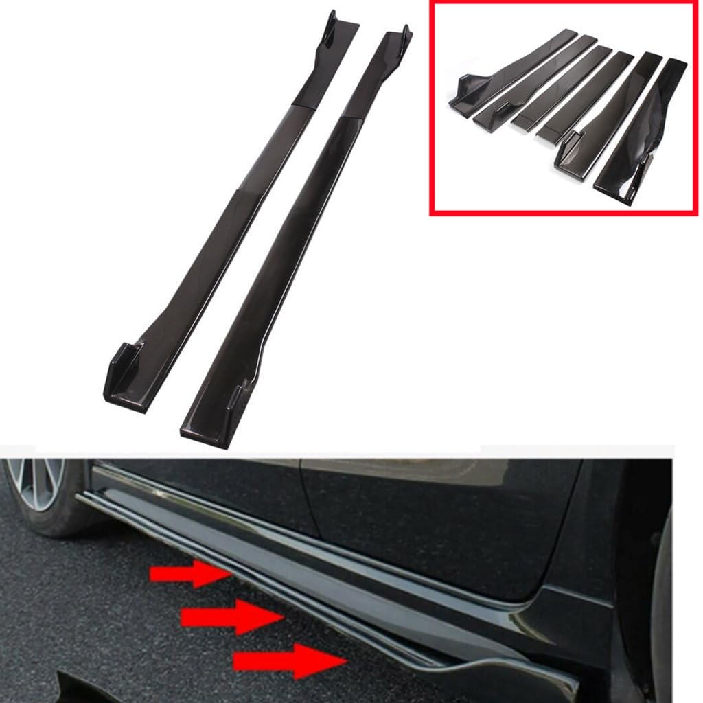 NSCDFYXQ Auto Seitenschweller für BMW 7 Series SWB E65 2001-2008,Karosserie Spoilerlippe ABS Rocker Splitter Winglet Wings Diffusor Auto Spoiler Fahrzeugzubehör von NSCDFYXQ