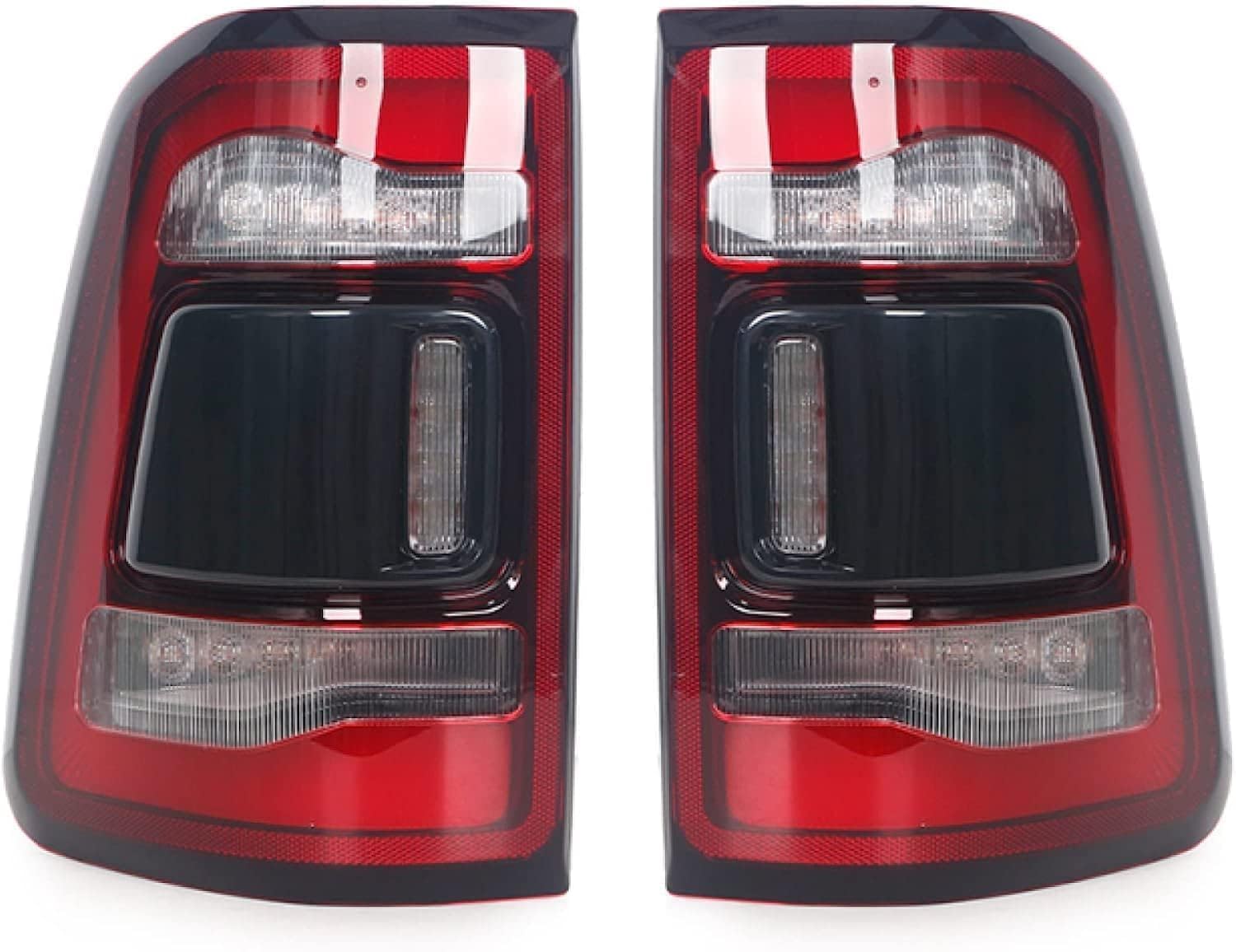 NSEMGG Auto Rücklicht-Komplettsets für-Dodge RAM 1500 2019-2021, Lichter Sets Sicherheit Licht Bremslicht Blinker Rücklicht Komponenten Ersatzteile,Left And Right von NSEMGG