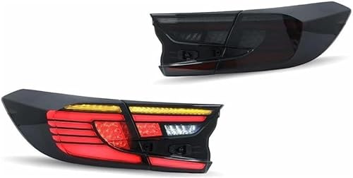NSEMGG Auto Rücklicht-Komplettsets für-Honda Accord 10 Generation 2018-2022, Lichter Sets Sicherheit Licht Bremslicht Blinker Rücklicht Komponenten Ersatzteile von NSEMGG