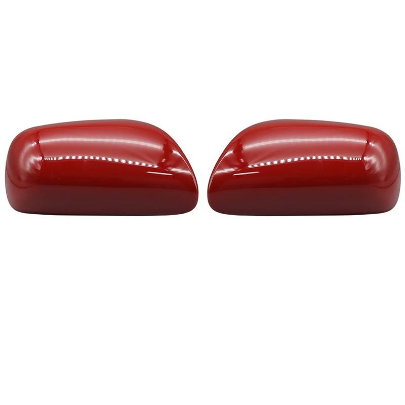 NSFSAYYDSW 2 Stücke Autotür Rückspiegel Abdeckkappe Fit for Toyota Fit for Yaris P90 Hatchbck Genral Modell 2008-2013 Außenspiegel Shell Gehäuse Lackiert Rückspiegel(Red LH RH) von NSFSAYYDSW