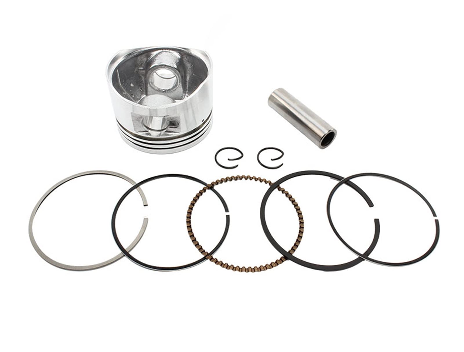 NSFSAYYDSW Kolbenbaugruppe for 110cc-Fahrräder GO Karts ATV 52. 4-mm-Kolben 13mm-Pin-Set PASSEN for ALLE Chinesisch 12. 5cc luftkühler Kolbenringfilter Kolbenringzange Kolbenring von NSFSAYYDSW