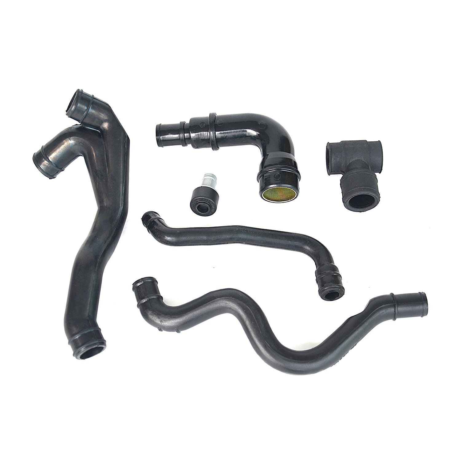 Kurbelgehäuseentlüftungsschlauch-Set für Bora Audi A3 1.8T Jetta Golf 4 AUQ Aum 06A103221AF 06A103247 035103245A, 6-teilig von NSGMXT