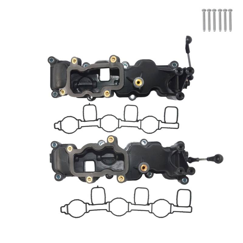 NSGMXT 2x Ansaugbrücke Saugrohr Kompatibel mit A4 A6 Q7 2.7 3.0 TDI 059129711CK 059129712BQ von NSGMXT