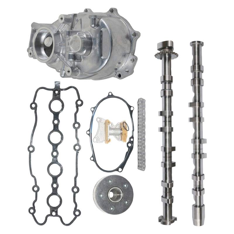 NSGMXT Gehäuse & Nockenwellen & Steuerkettensatz Kompatibel mit E0S G0lf Je-tt a Pasat Al-tea Le0n 0ctavia A6 TT 2.0 BZC06F109102B 06F109102E von NSGMXT