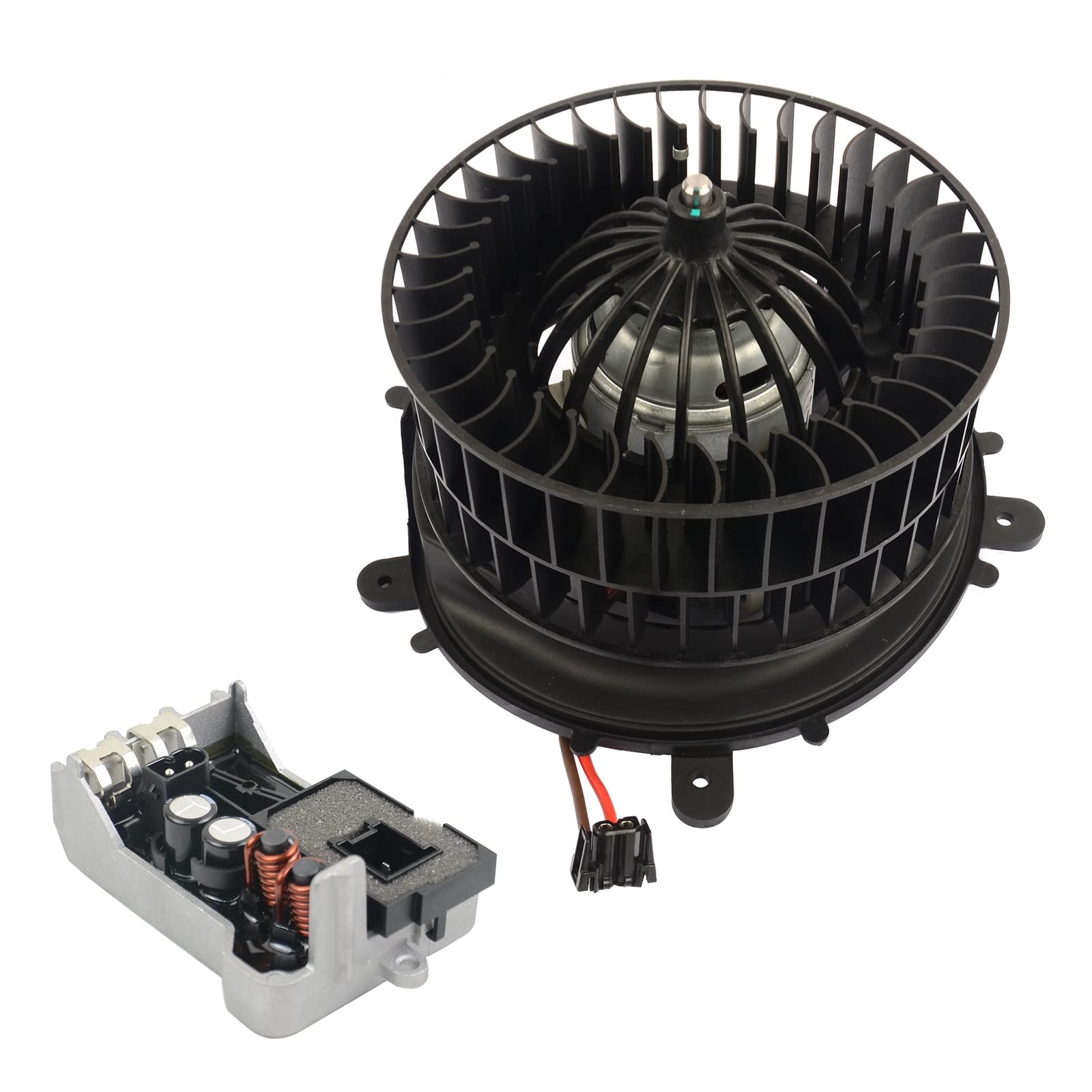 NSGMXT Heizungsgebläsemotor + Reglerwiderstand Ersatz für W210 S210 W220 C215 2308216451 2208203142 von NSGMXT