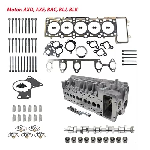 NSGMXT Zylinderkopf Komplett Kompatibel mit Transp0rter T5 Mu1t1van V T0uareg 2.5 TDI AXD AXE BAC BLJ BLK 2003-2009 070103063S 070103267X von NSGMXT