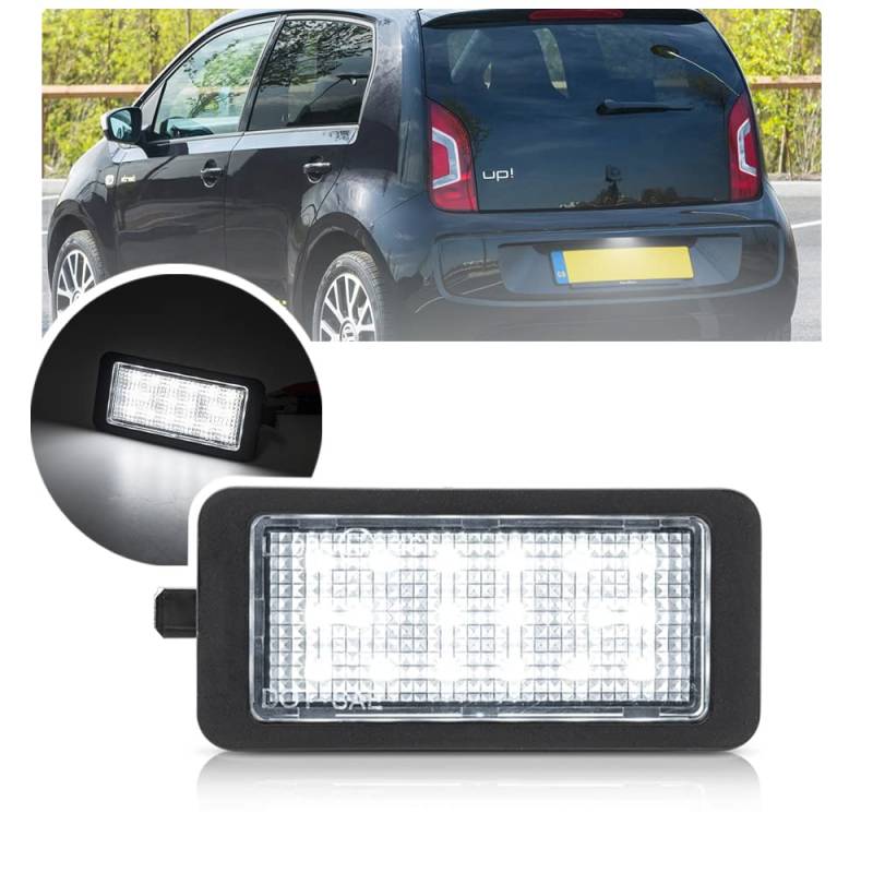 Nslumo 1pcs LED Kennzeichenbeleuchtung für up! E-up! Für Seat Mii e-Mii Für Skod.a Citigo E-Citigo Für Seat Ibiza IV 6J/6P Led Rückleuchten von NSLUMO