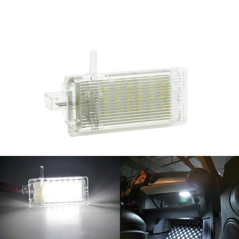 NSLUMO 1 x weiße 18SMD LED Handschuhfachlampe für Mini R50 R52 R53 R55N R56 R56N R57 R57N R58 R59 R60 von NSLUMO