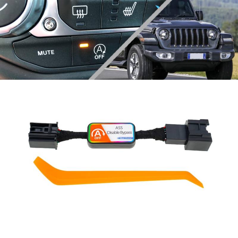 NSLUMO 1X Auto Start Stop Deaktivieren/Löschen/Deaktivieren/Eliminator für Jeep Wrangler JL, Gladiator JT Automatisches Stopp-Start-Motorsystem-Abbruchgerätkabel von NSLUMO