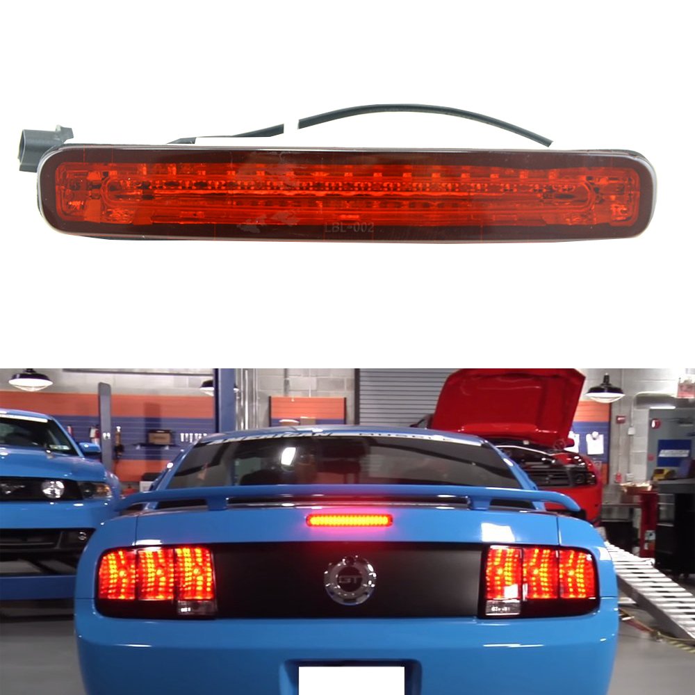 NSLUMO 1x Rote Linse Rote LED Dritte Rückseite Rückfahrbremslicht Für 2005-2009 F/ord Mustang von NSLUMO