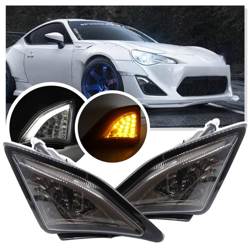 NSLUMO 2 Stück Geräucherte Linse LED Vorderseite Eckleuchte Blinker Für 2013- Scion FRS T/oyota GT86 von NSLUMO