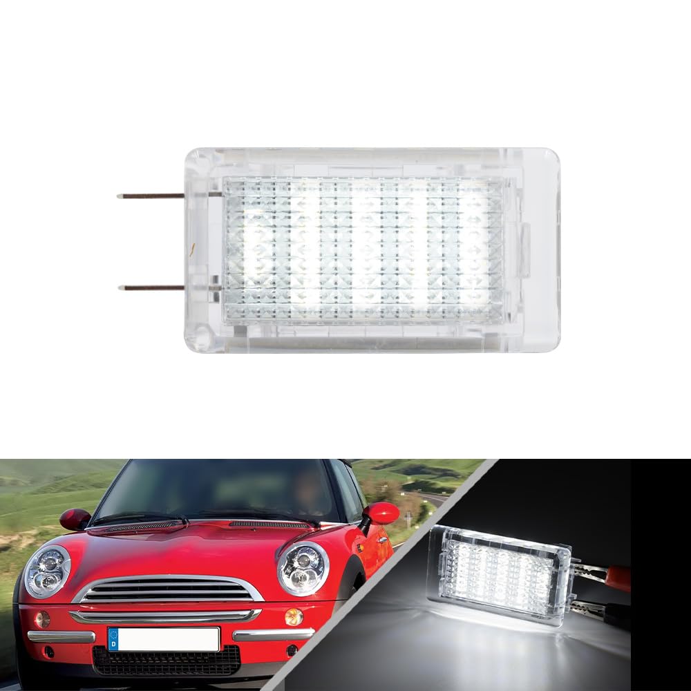 NSLUMO LED Kofferraum Beleuchtung Leuchte für Mini Cooper Mini Hatch R50 R53 Cabrio R52 1x SMD-LED-Modul Gepäckraumlampe 18 LED Kofferraum Leuchte Beleuchtung von NSLUMO