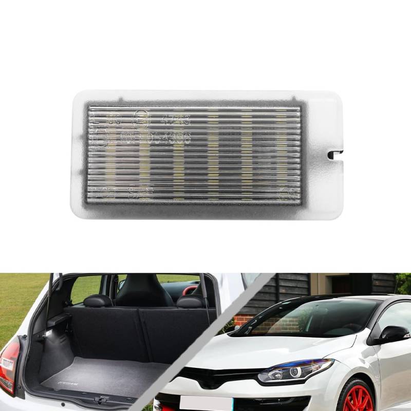 NSLUMO LED Kofferraum Leuchte Beleuchtung für Re.nault Megane II III Twingo II III Scenic II III Kadjar 1x SMD LED -Modul -Gepäckraum Lampe mit freundlicher Genehmigung von Frachtlampe von NSLUMO